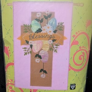 Easter Blessings Cross Wall Decor - Multicolor